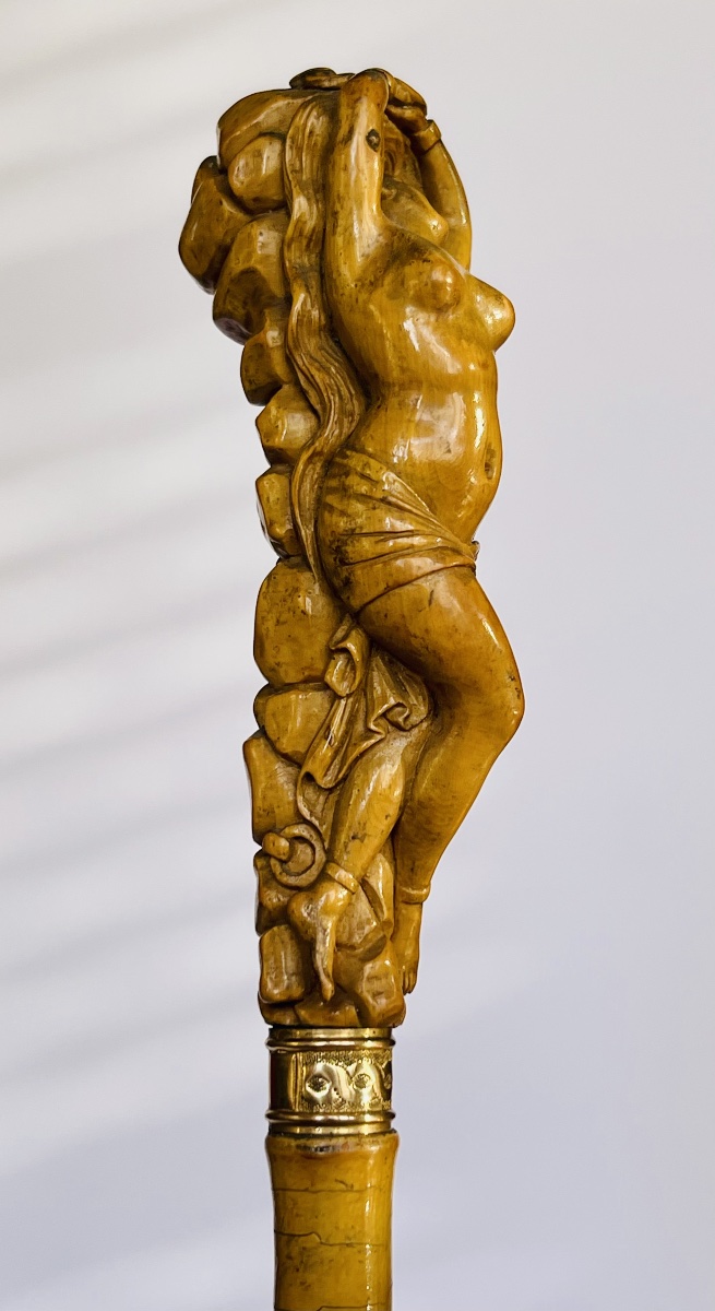 Andromeda Walking Stick Made Of Carved Boxwood -photo-6